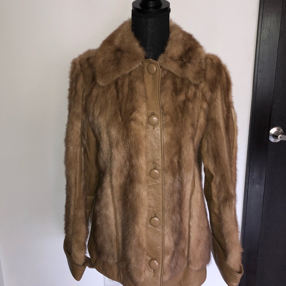 Mink fur coat